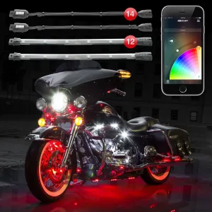 XK GLOW KS-MOTO-PRO Chrome LED Accent Light Kit
