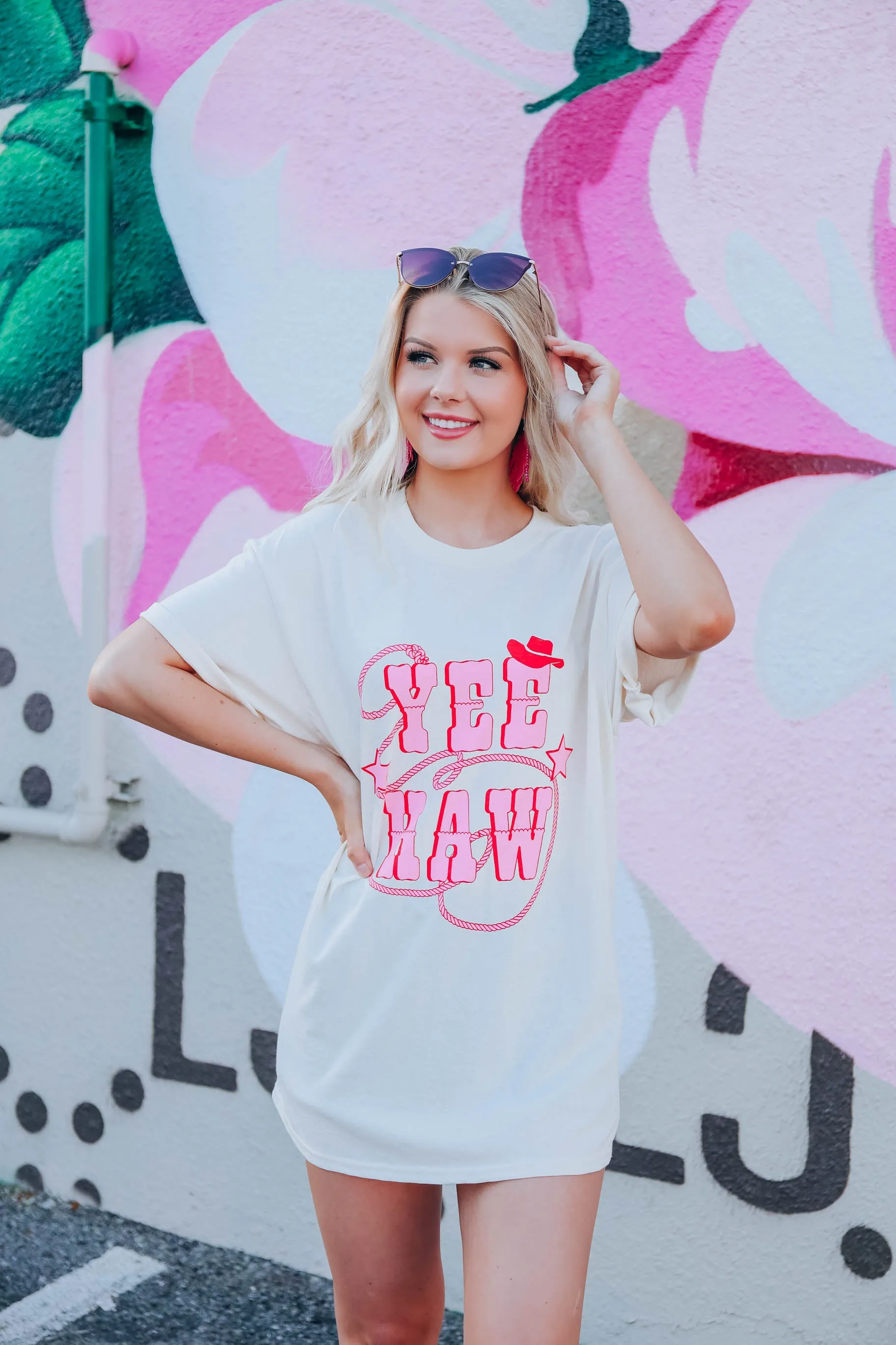 Yee Haw Graphic Tee - Natural
