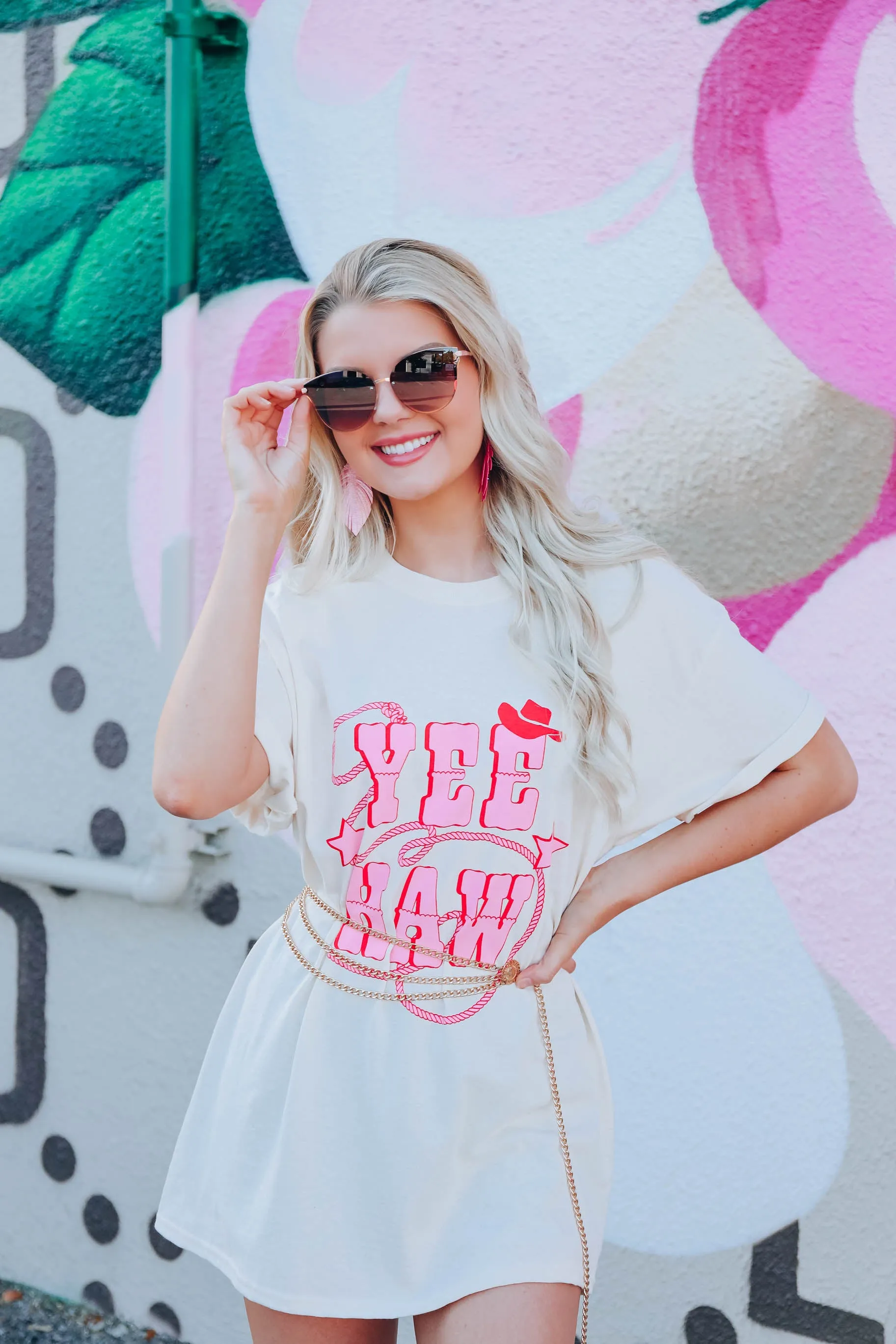 Yee Haw Graphic Tee - Natural