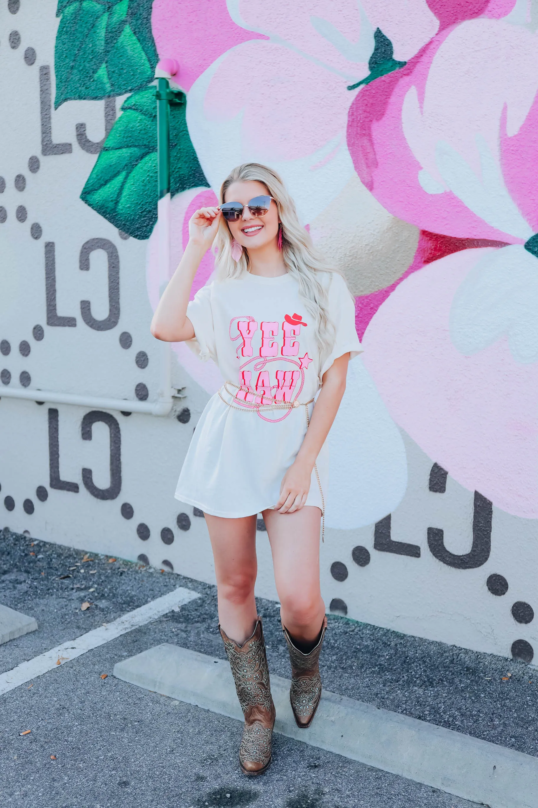 Yee Haw Graphic Tee - Natural